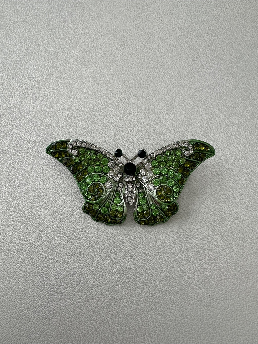 Crystal Butterfly Brooch